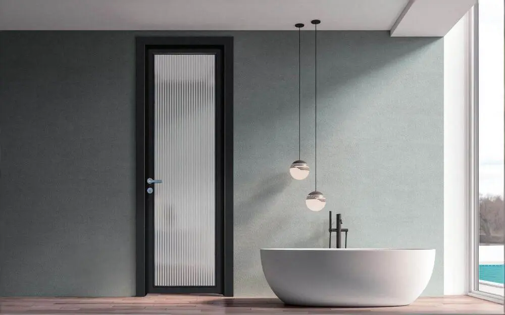 aluminum glass swing door