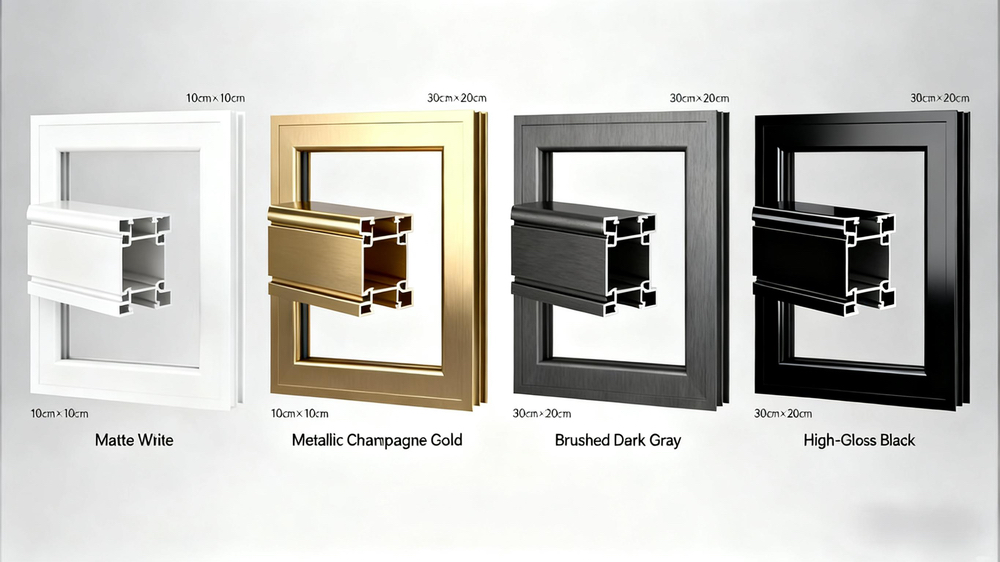 aluminum glass swing door