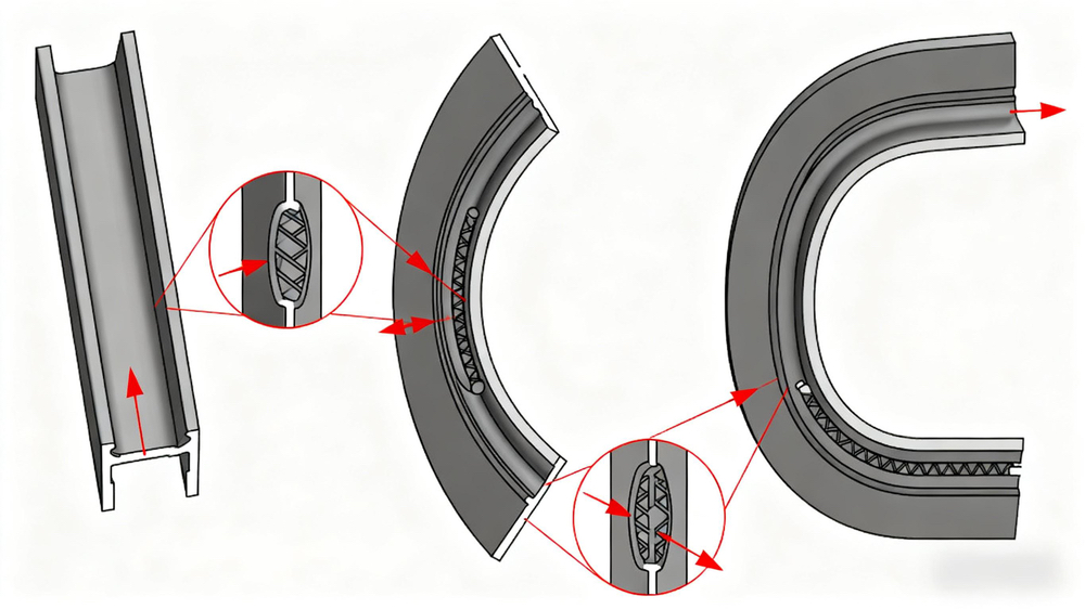 Curved Aluminum Window Curved Aluminum Window