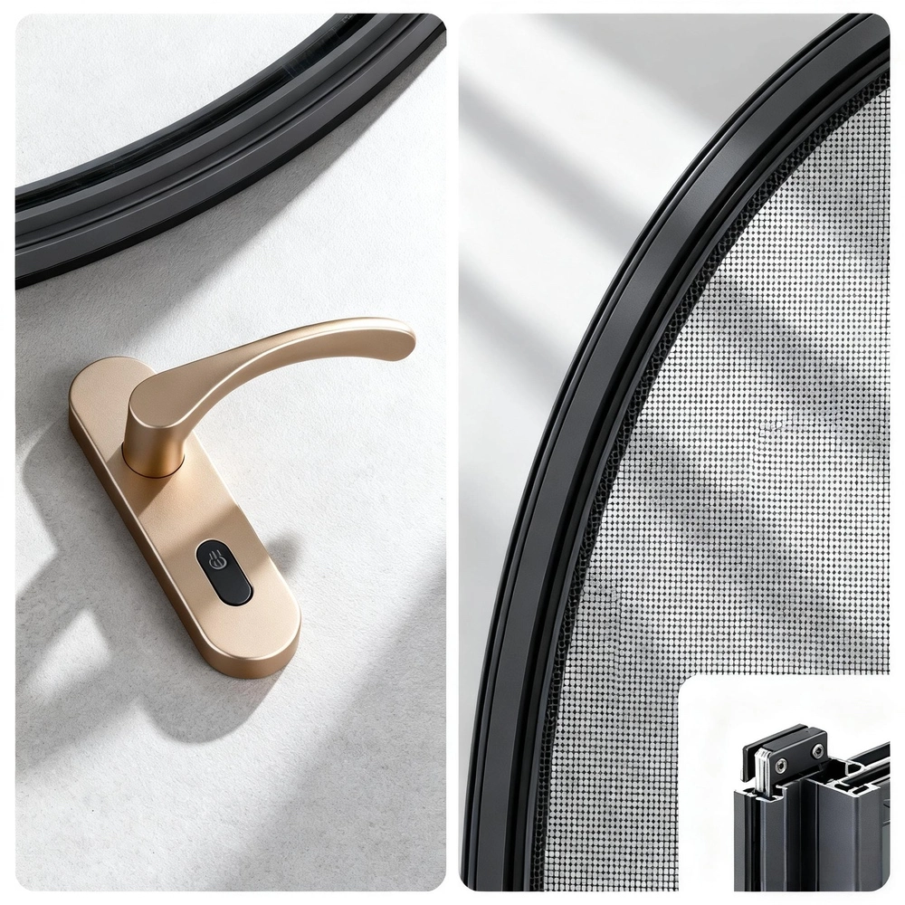 Aluminum Curved Glass Window