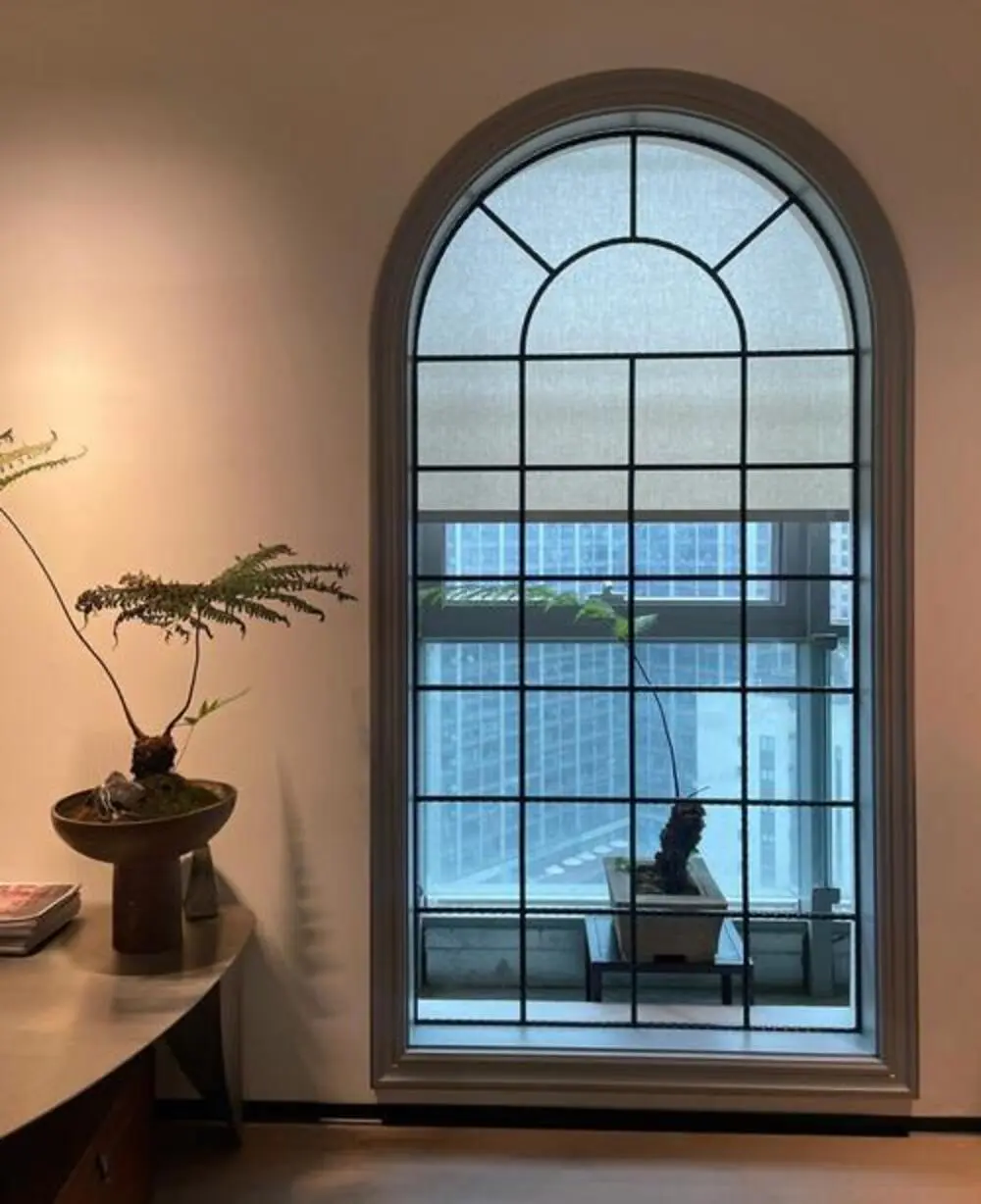 Aluminum Curved Glass Window