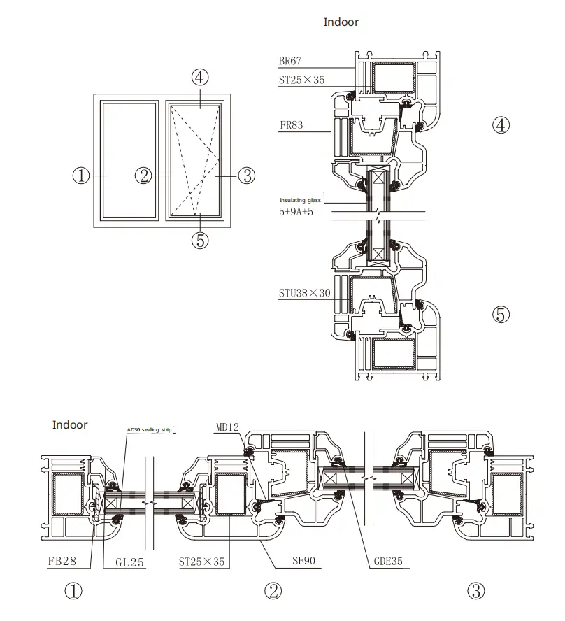 White UPVC Casement Windows White UPVC Casement Windows