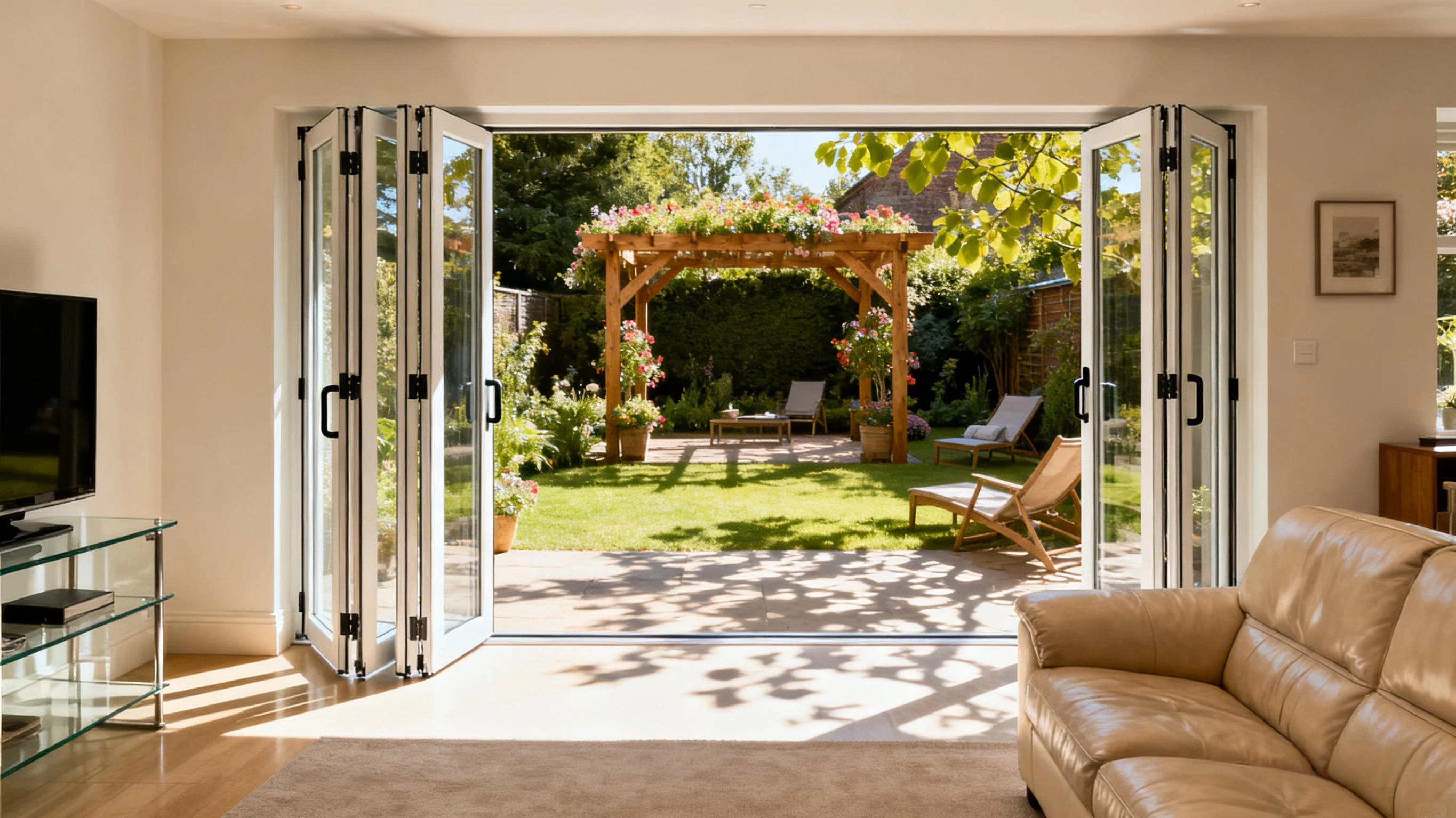 vinyl bifold patio doors