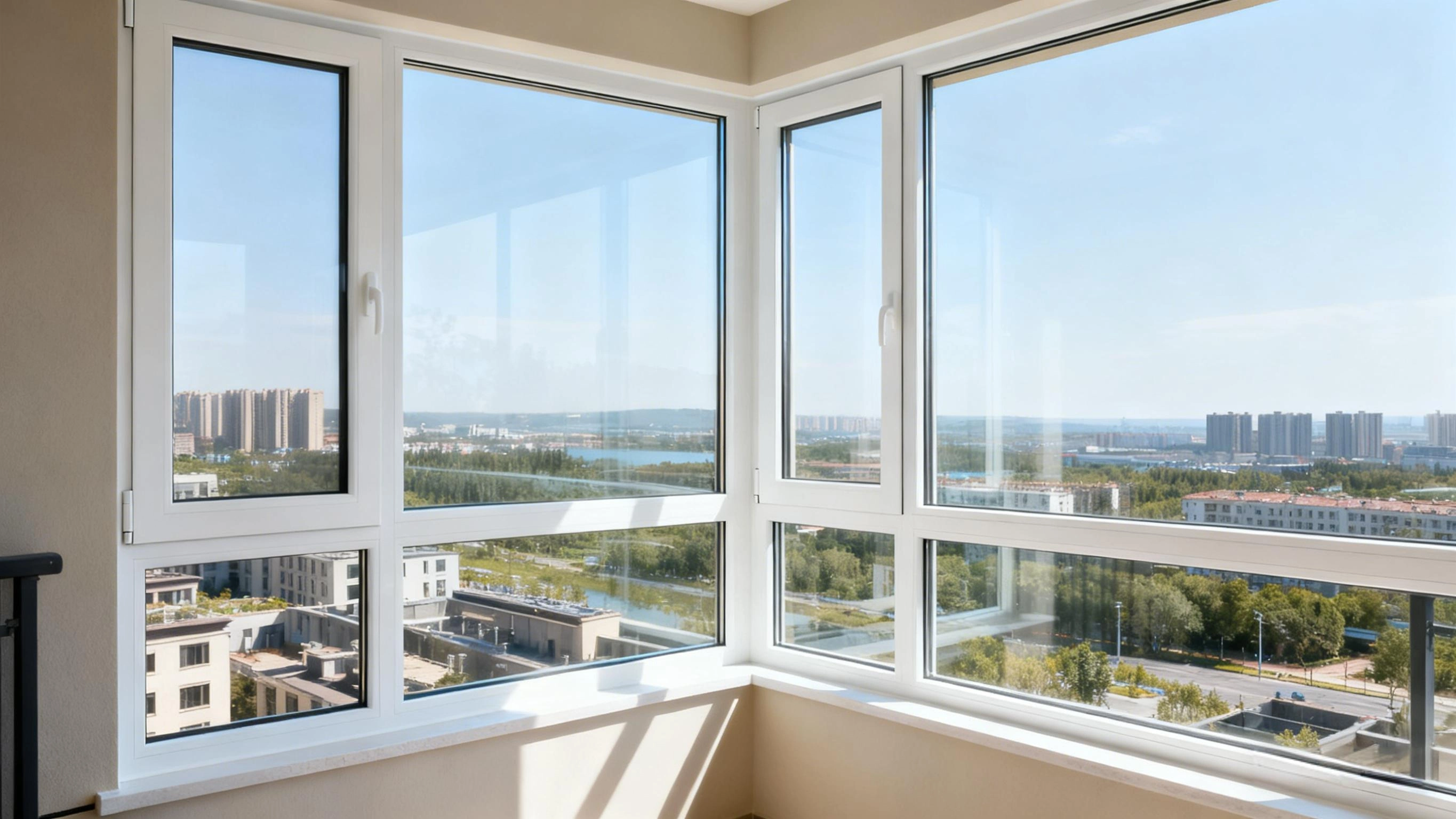 90 Degree UPVC Window