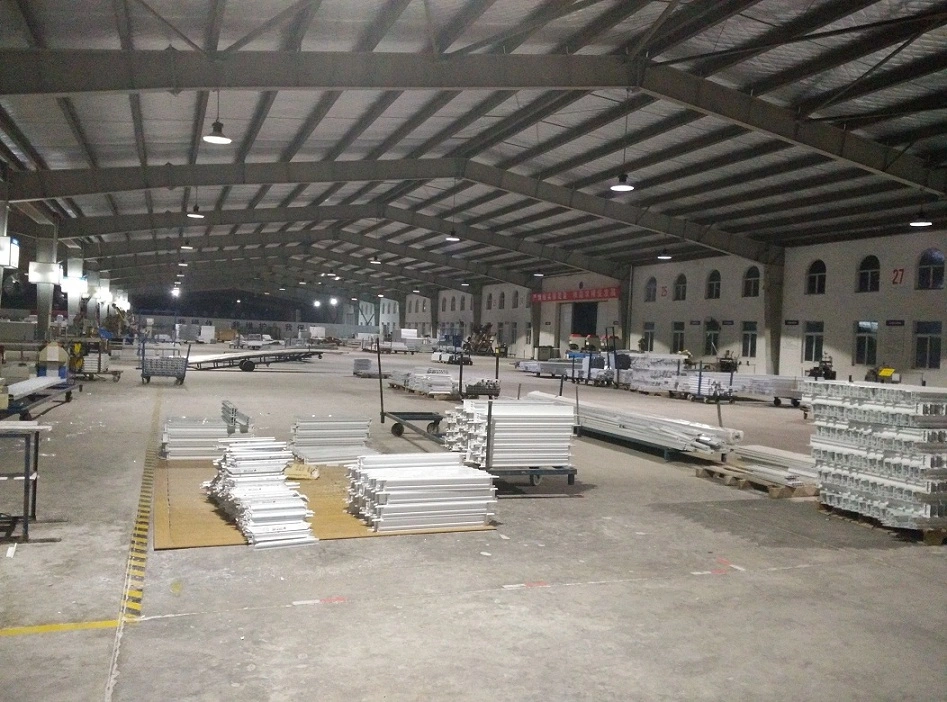 Door and window assembly production line