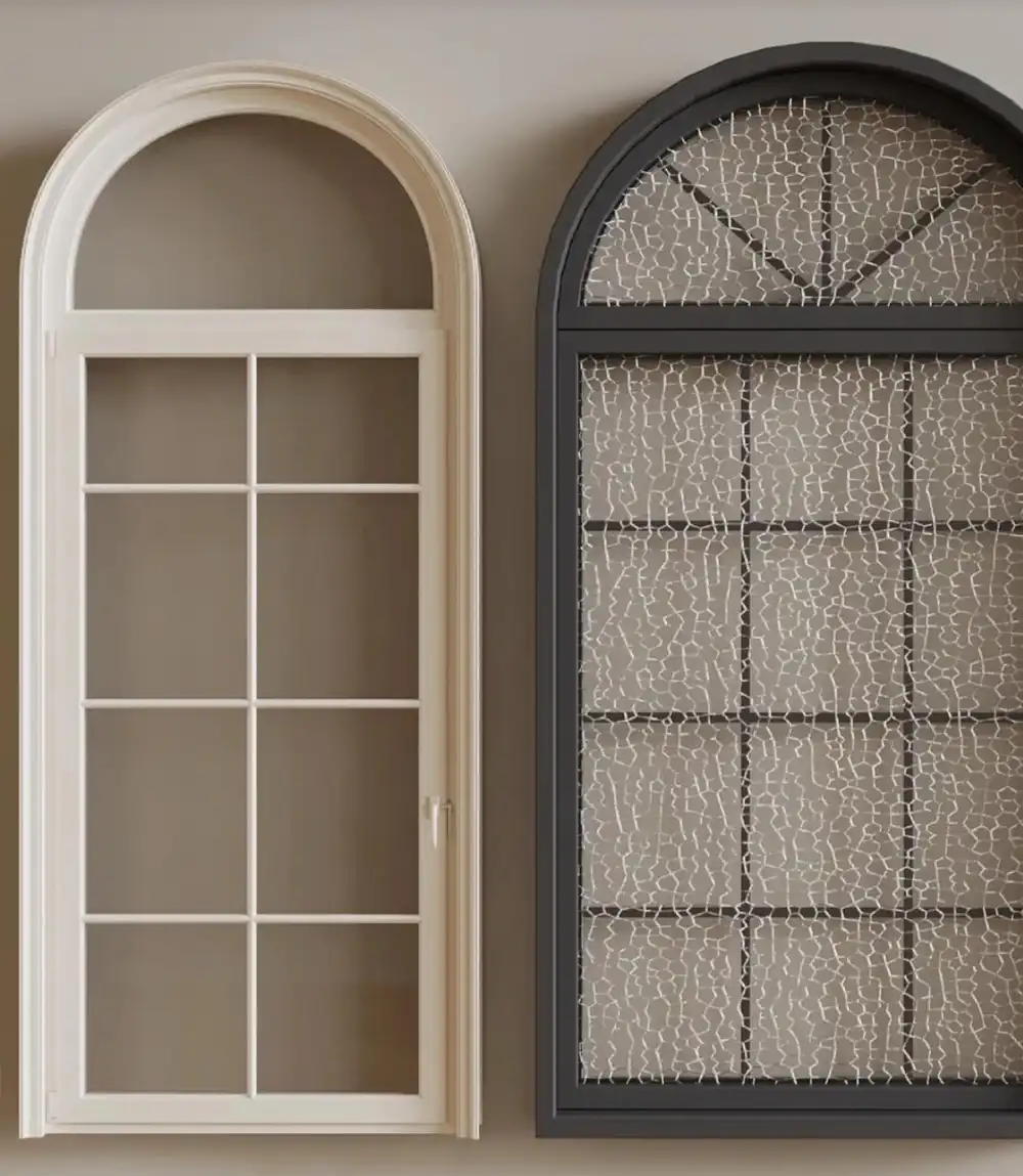 arched aluminum windows