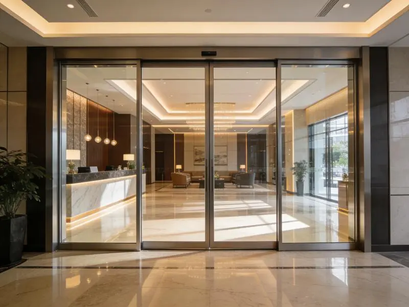 commercial glass sliding doors exterior