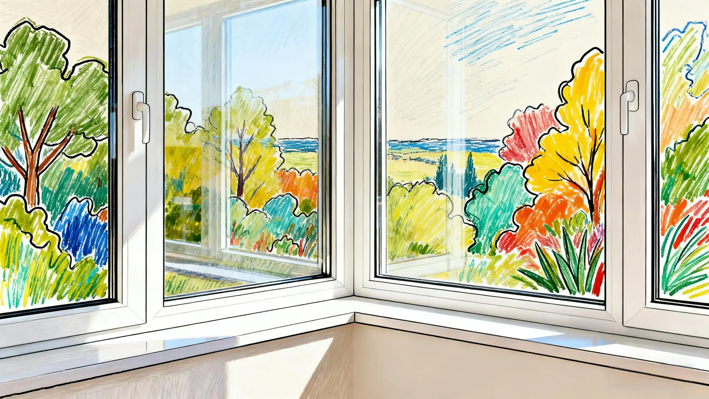 Architectural Corner Window UPVC