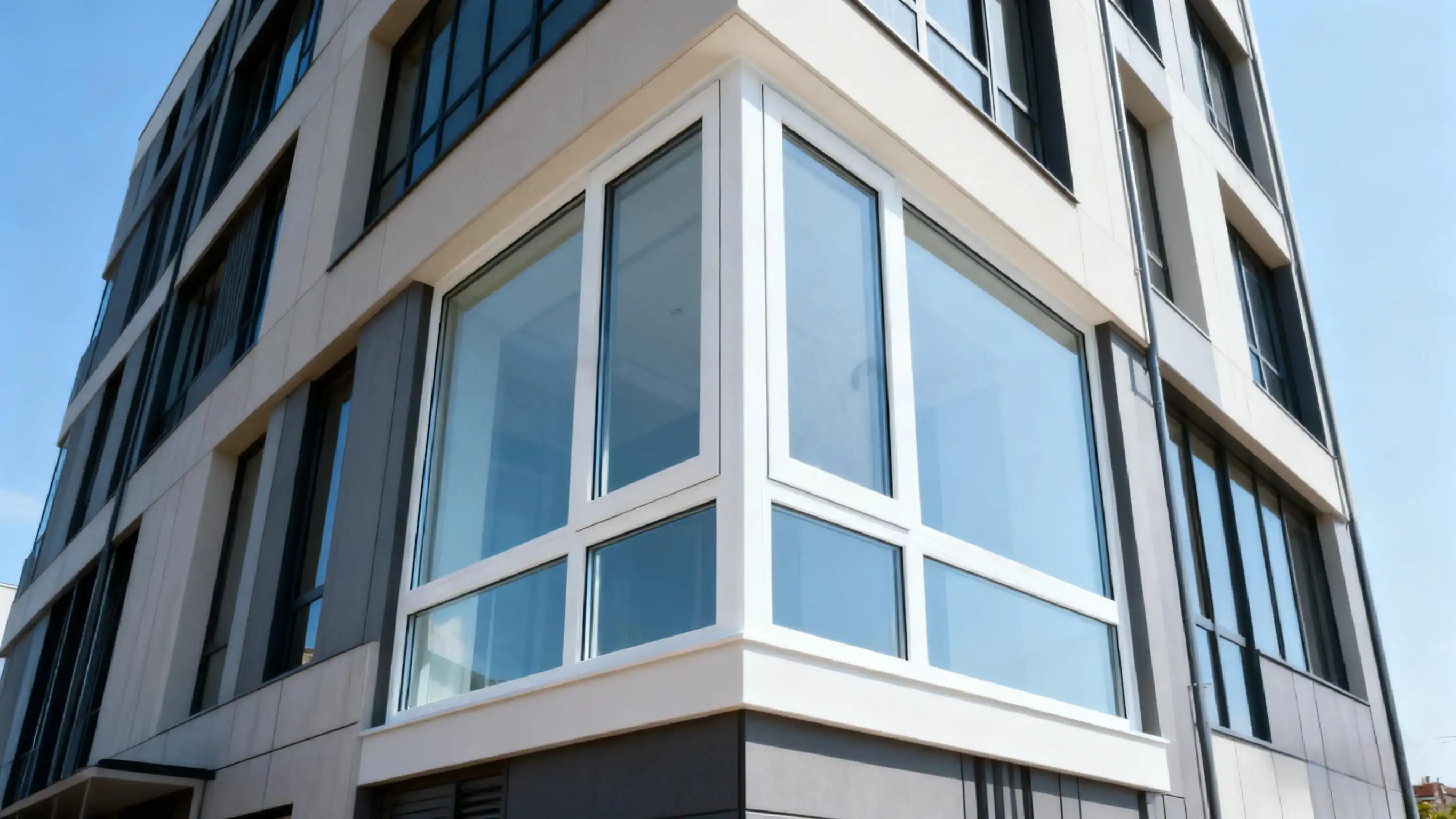Architectural Corner Window UPVC