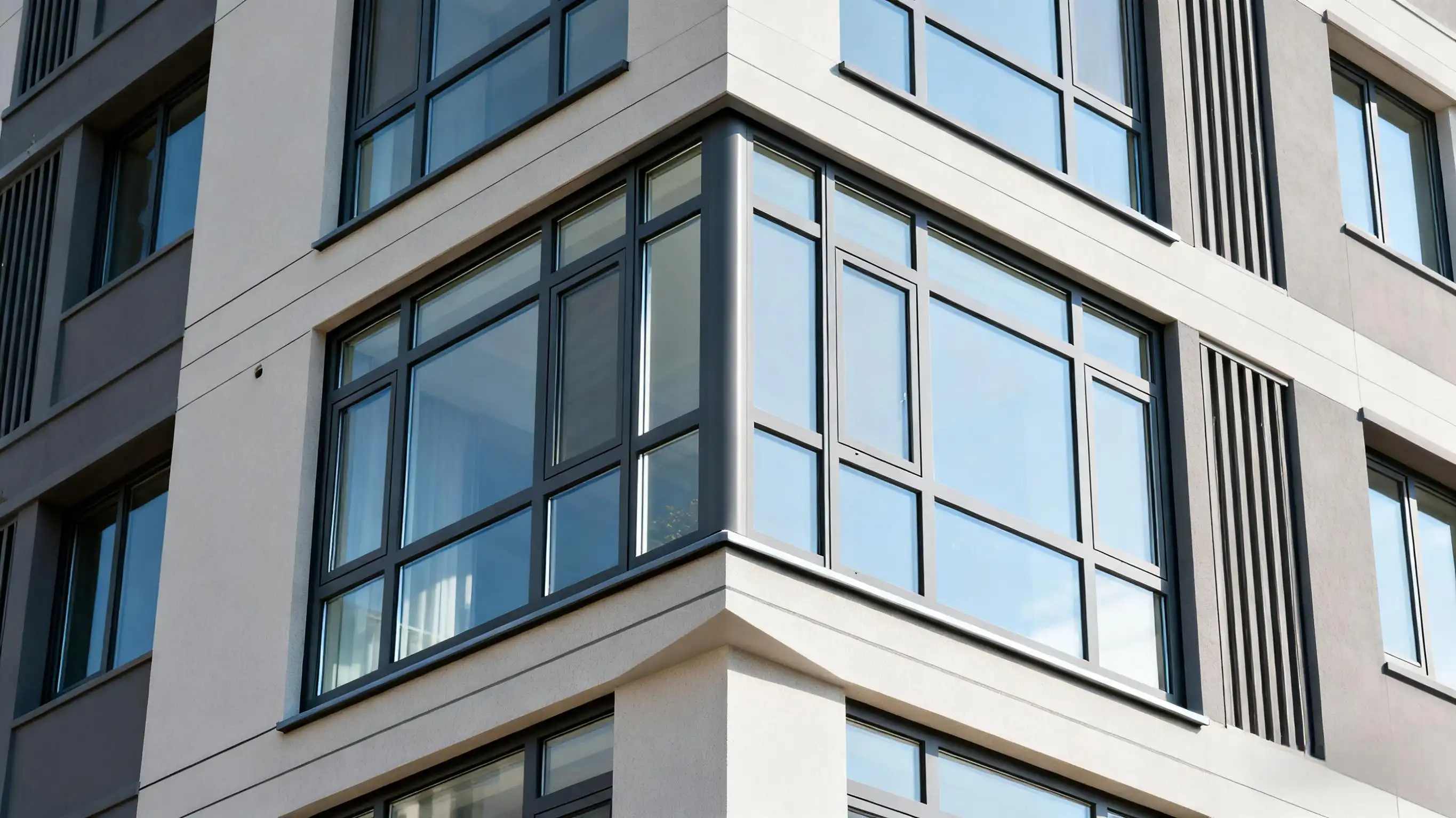 Architectural Corner Window UPVC