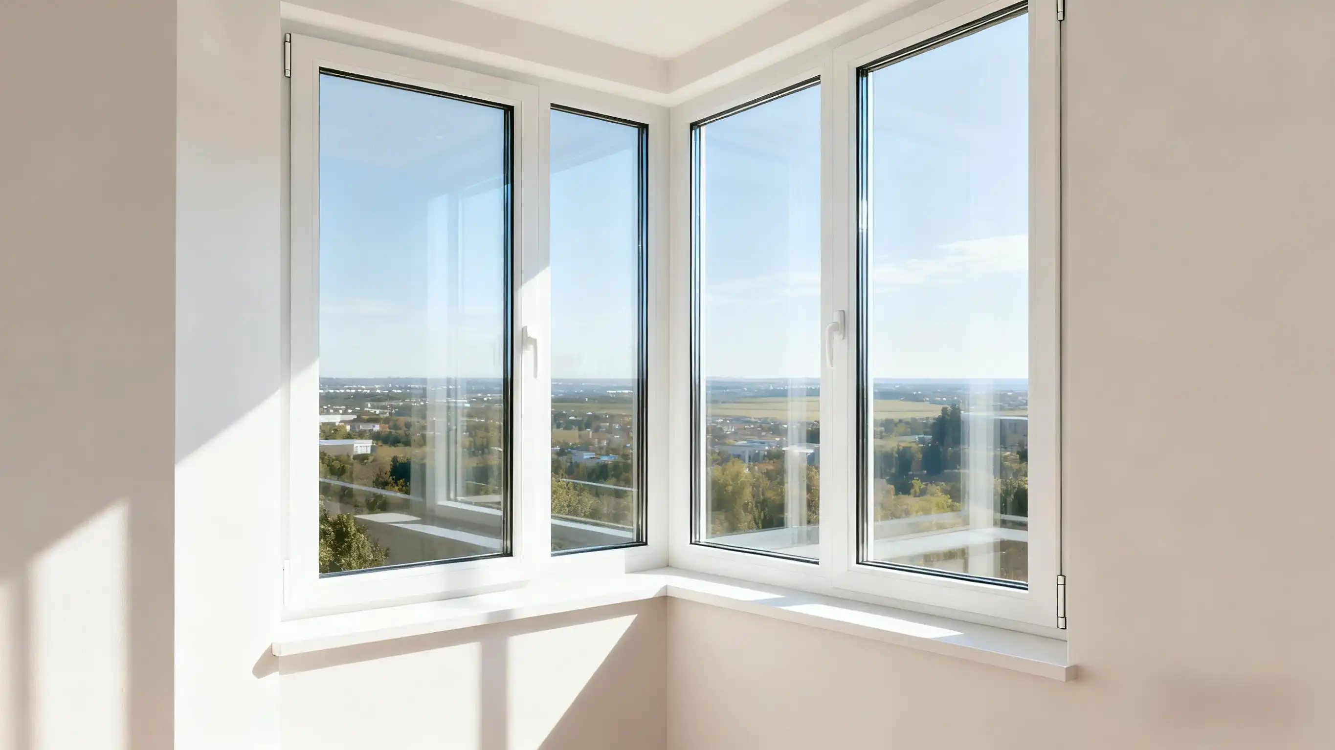 Architectural Corner Window UPVC