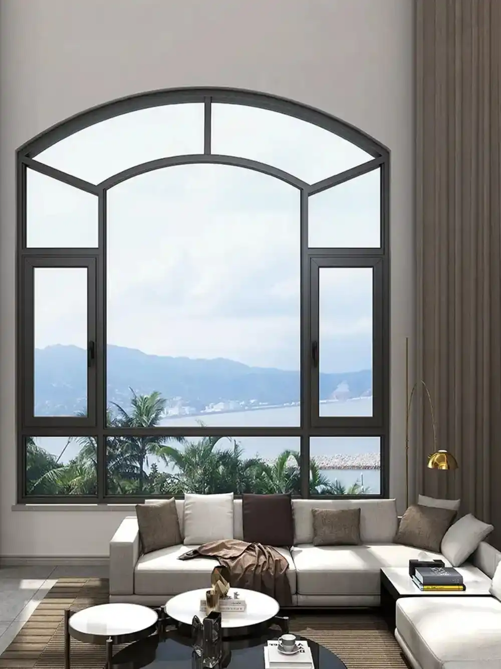 Aluminum Curved Glass Window Aluminum Curved Glass Window