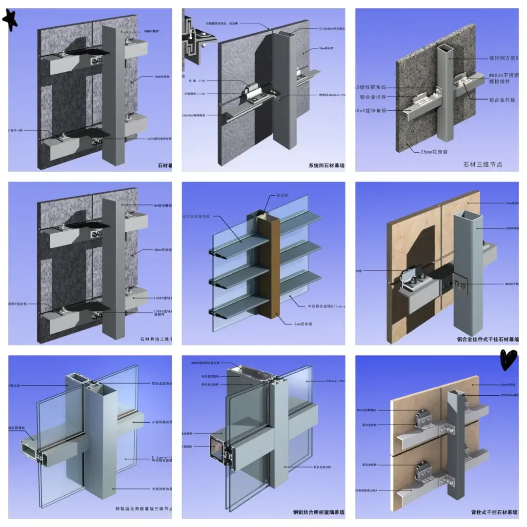 curtain wall stick