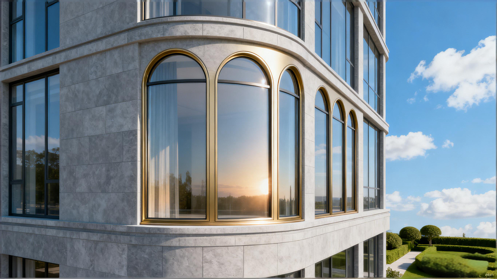 arched aluminum windows
