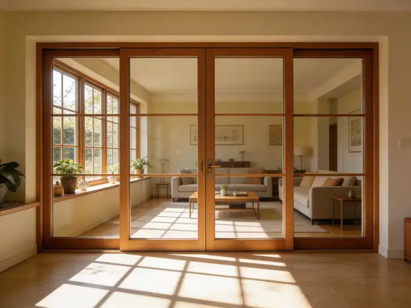 What features should I look for in exterior aluminum sliding glass doors?