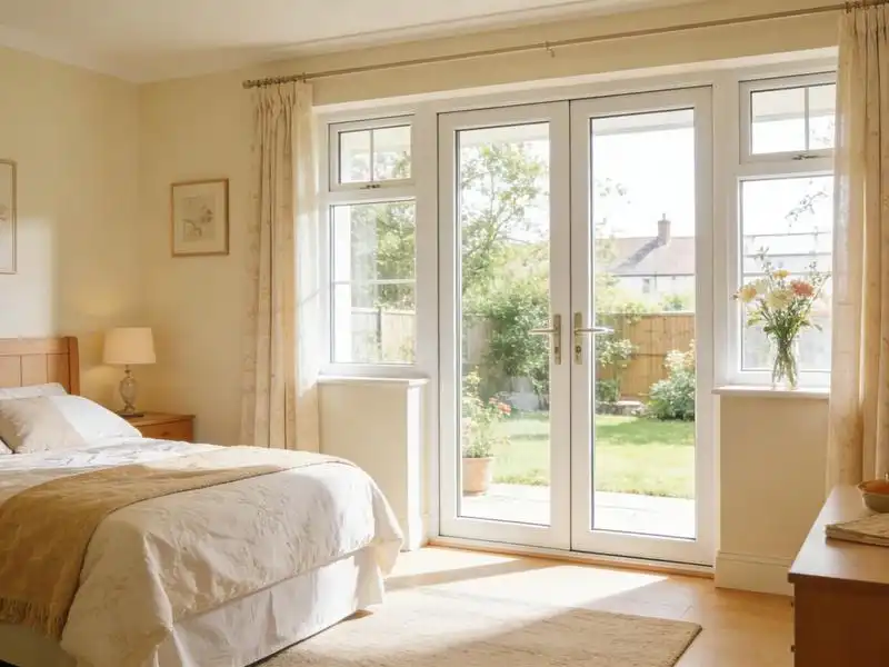 What are the main benefits of Vinyl Swing Doors for commercial spaces?